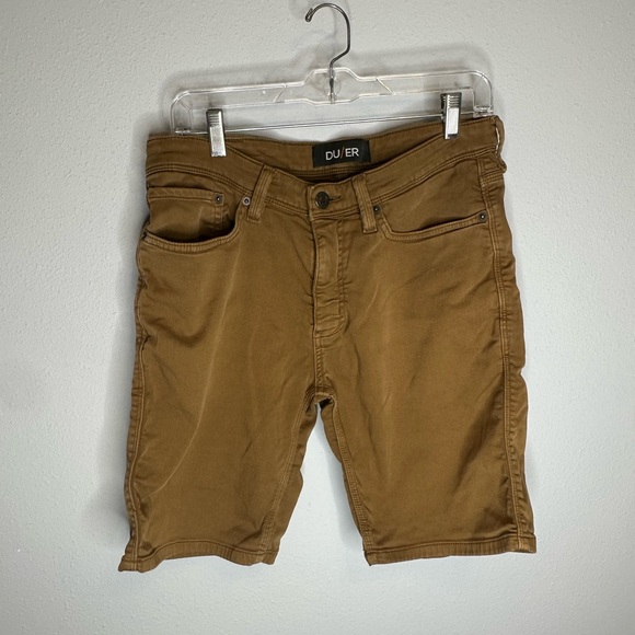 Du/er N2X Slim Fit Chino Shorts size 33 men’s - Picture 1 of 7
